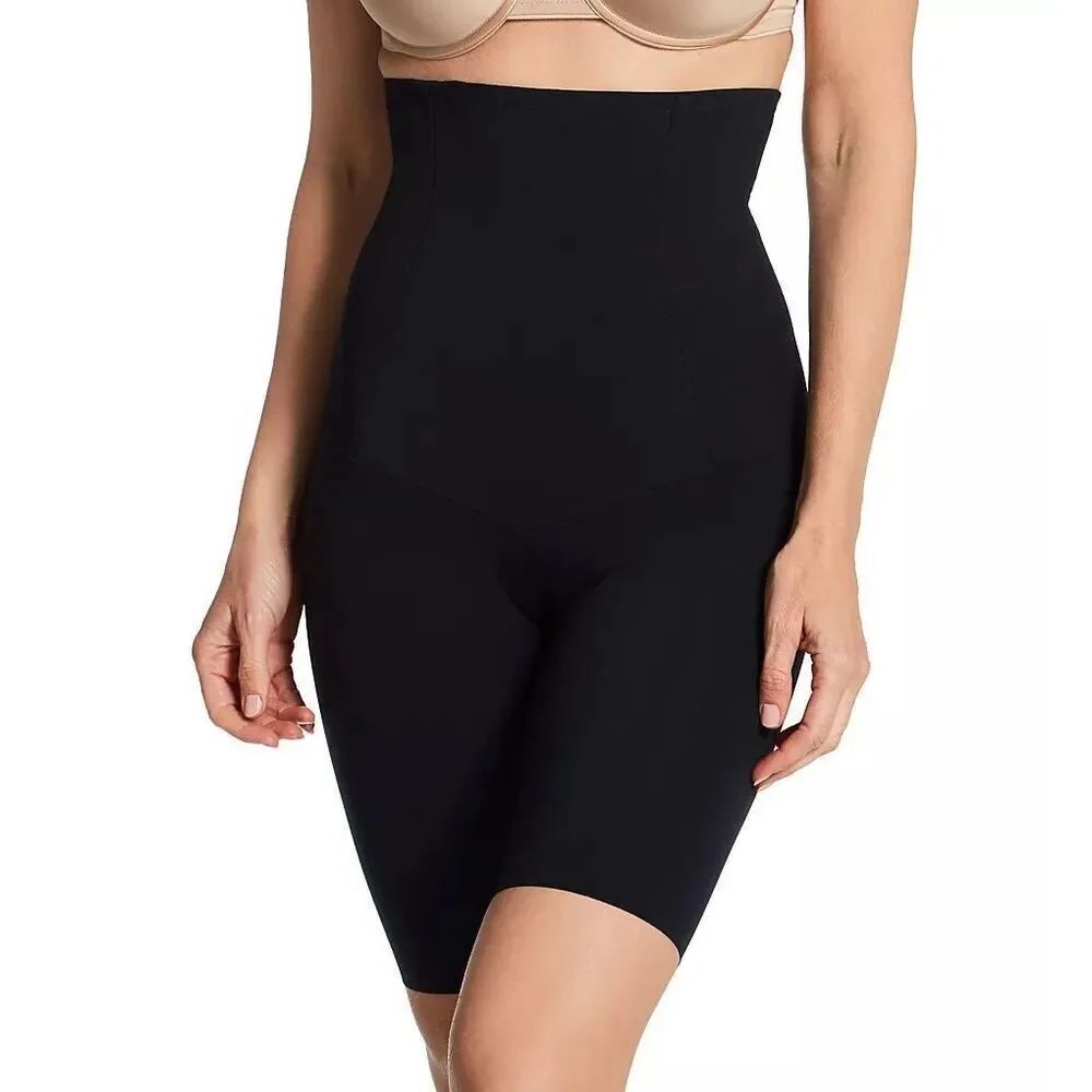 Leonisa Extra High-Waisted Powerslim Sculpting Shaper Short Black Medium